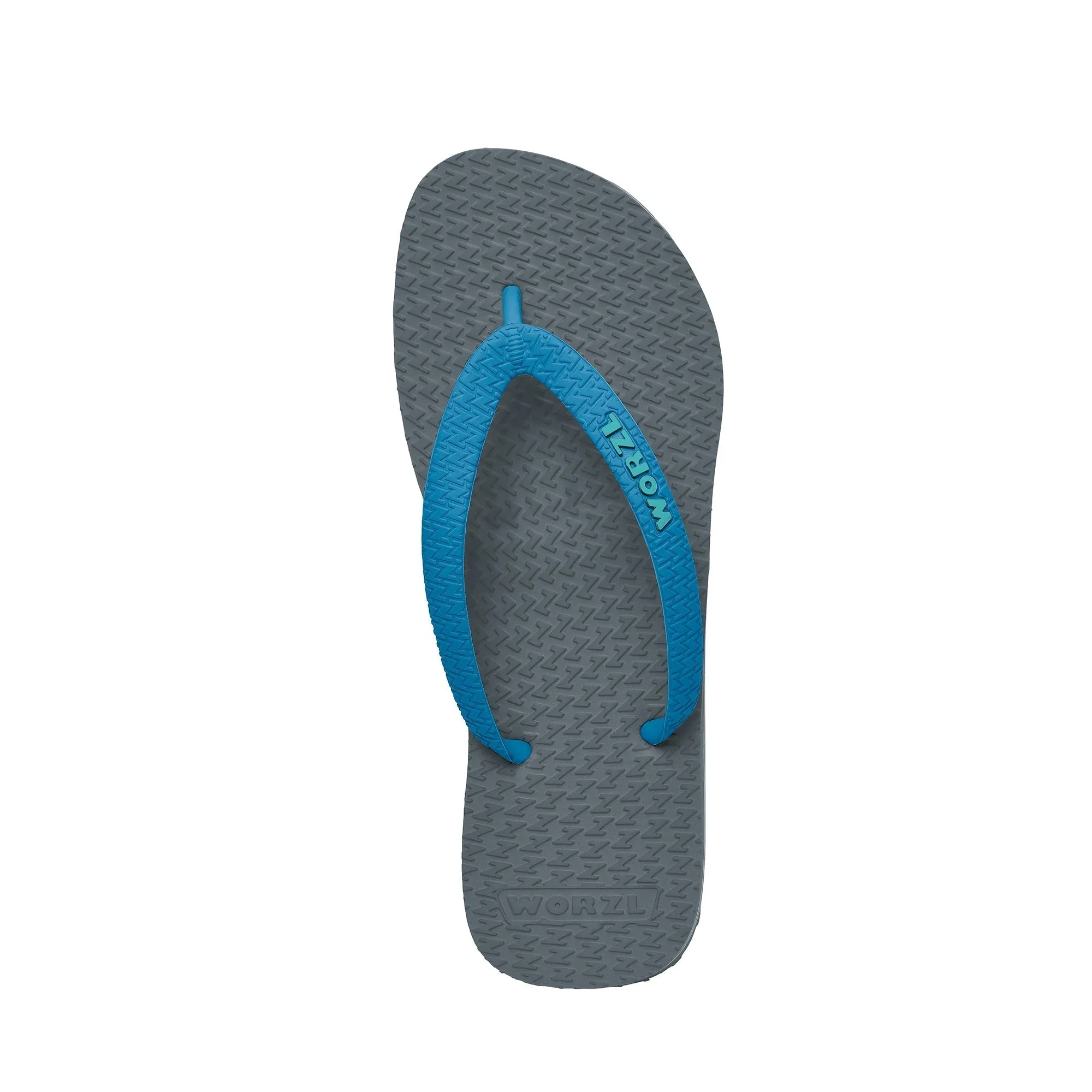 LIGHT GREY - Kids non plastic, biodegradable, rubber flip flops made in the UK.