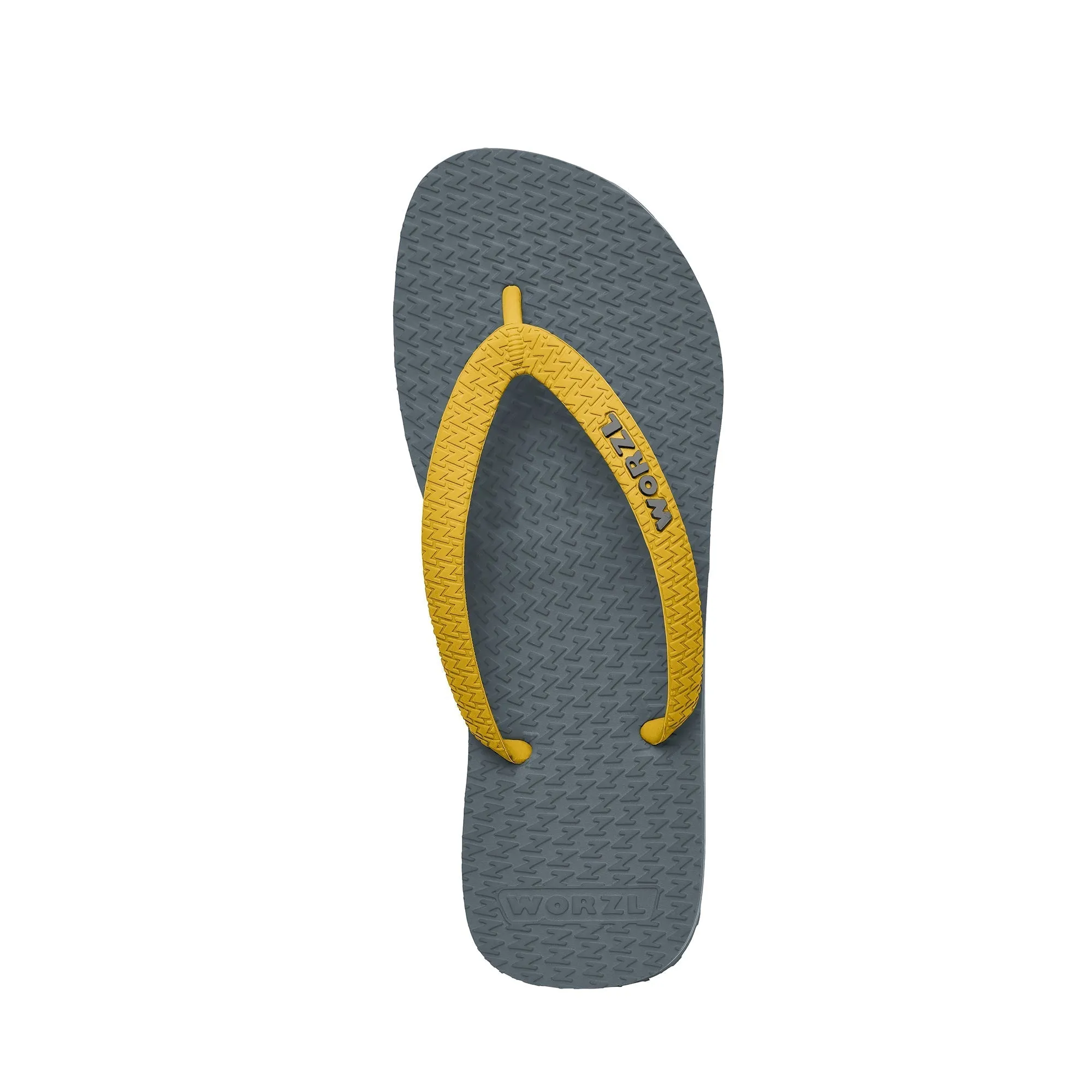 LIGHT GREY - Kids non plastic, biodegradable, rubber flip flops made in the UK.