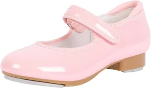 Linodes Easy Strap Tap Shoe Dance Flats for Girls and Boys (Toddler/Little Kid/Big Kid)