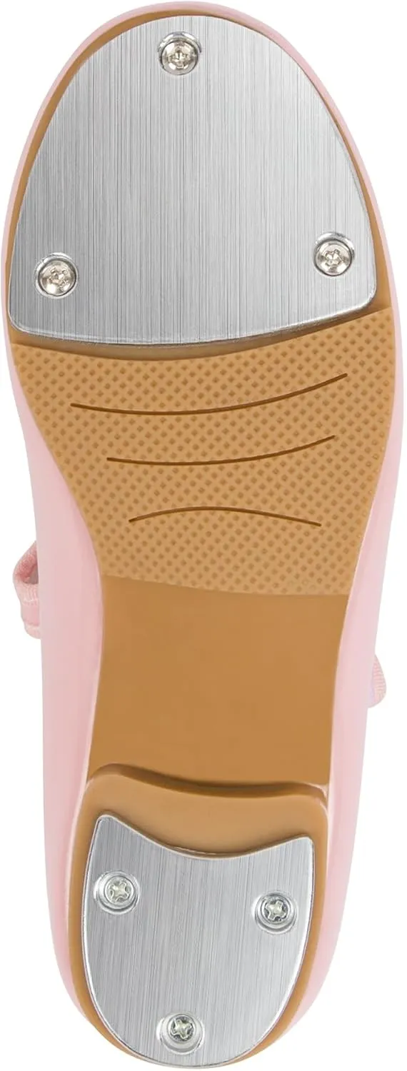 Linodes Easy Strap Tap Shoe Dance Flats for Girls and Boys (Toddler/Little Kid/Big Kid)