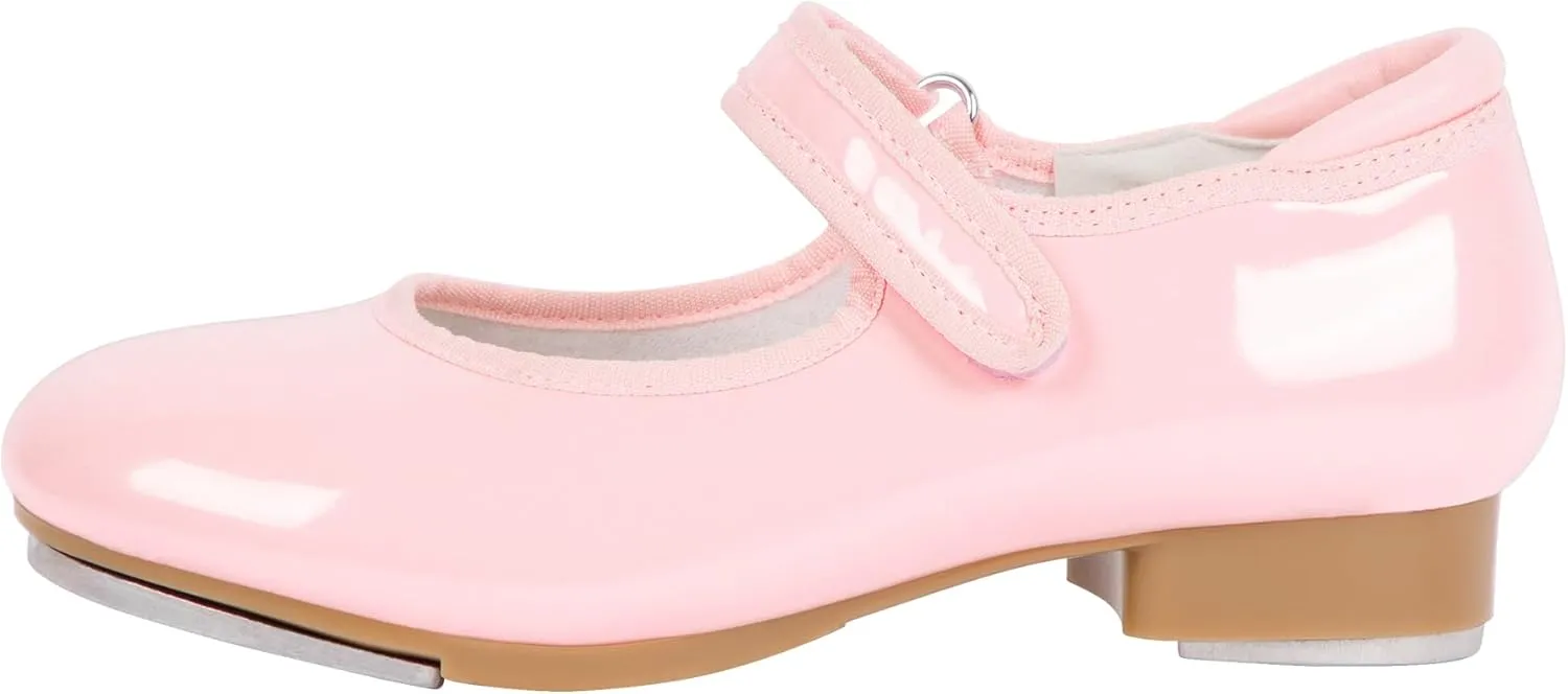 Linodes Easy Strap Tap Shoe Dance Flats for Girls and Boys (Toddler/Little Kid/Big Kid)