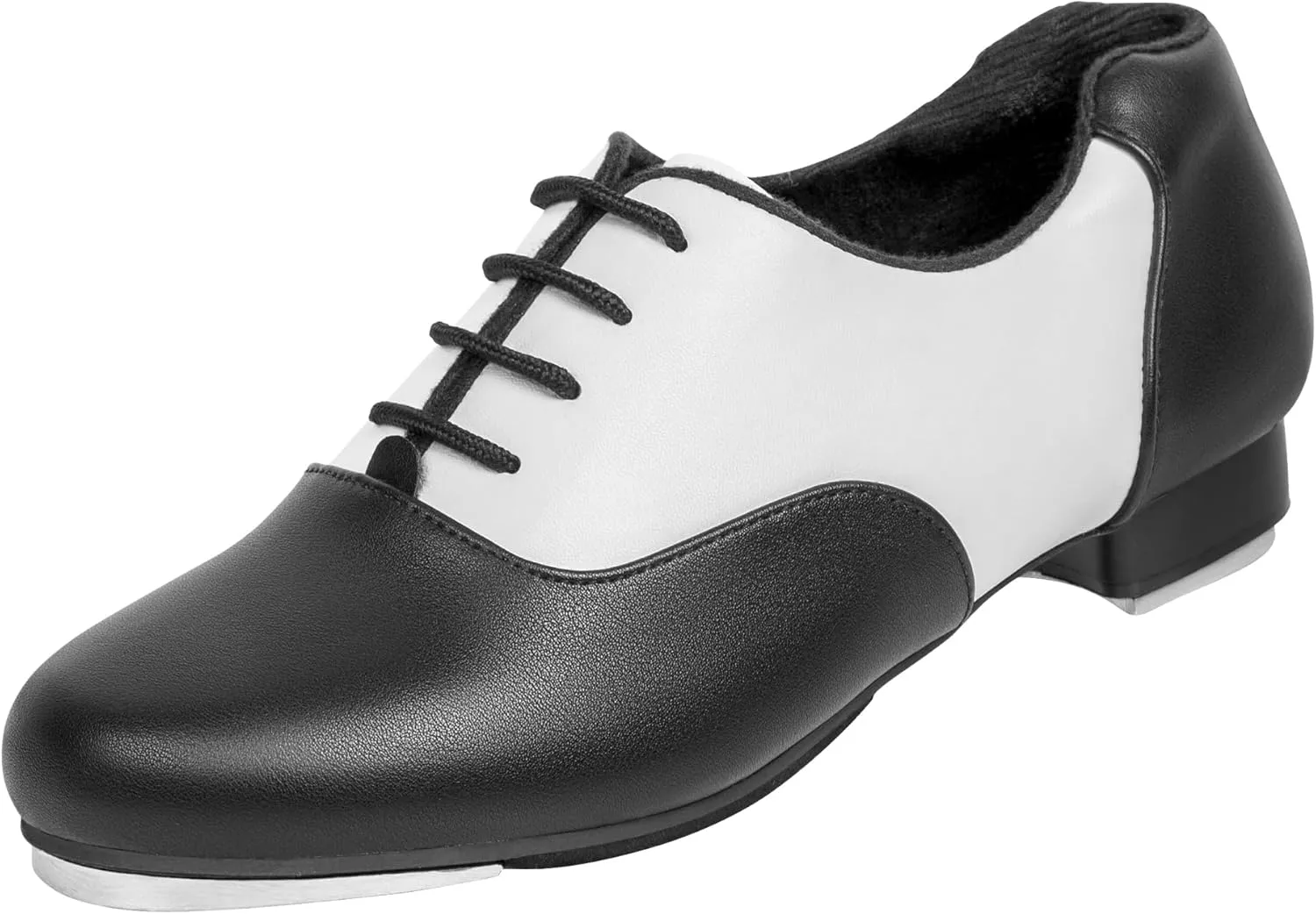 Linodes PU Leather Lace Up Tap Shoe Dance Shoes for Women and Men's Dance Shoes Colorful