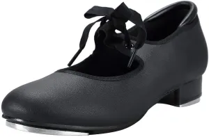 Linodes Unisex PU Leather/Patent Ribbon Tie Tap Shoe Dance Shoes for Women and Men's Dance Shoes-601