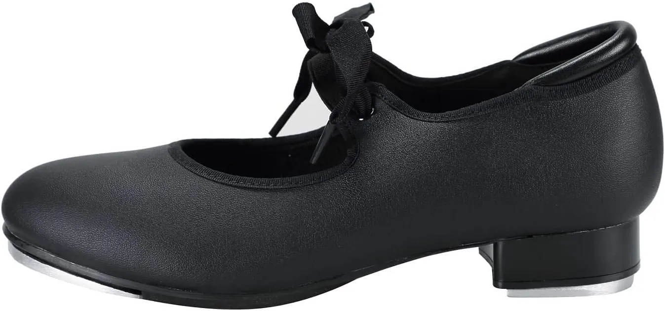Linodes Unisex PU Leather/Patent Ribbon Tie Tap Shoe Dance Shoes for Women and Men's Dance Shoes-601