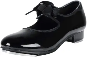 Linodes Unisex PU Leather/Patent Ribbon Tie Tap Shoe Dance Shoes for Women and Men's Dance Shoes-601