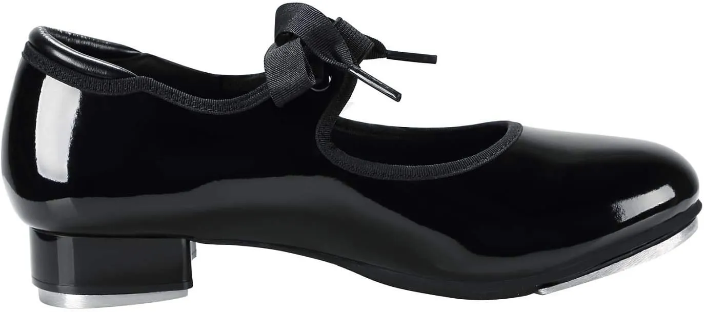 Linodes Unisex PU Leather/Patent Ribbon Tie Tap Shoe Dance Shoes for Women and Men's Dance Shoes-601