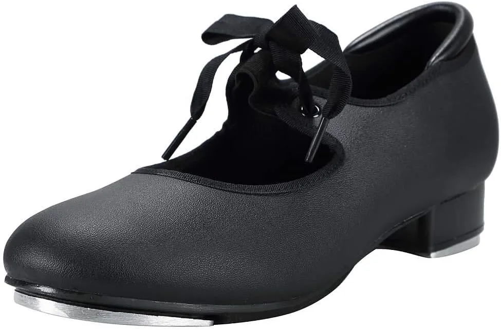 Linodes Unisex PU Leather/Patent Ribbon Tie Tap Shoe Dance Shoes for Women and Men's Dance Shoes-601