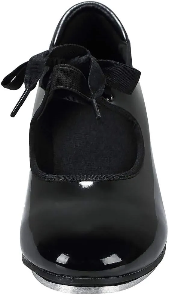 Linodes Unisex PU Leather/Patent Ribbon Tie Tap Shoe Dance Shoes for Women and Men's Dance Shoes-601