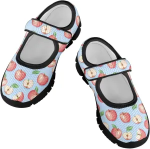 Little Girls Cute Uniform Shoes,Mary Jane Flats Shoes for Back School,Comfort Barefoot Shoes,Black Sole Size 11 to 15