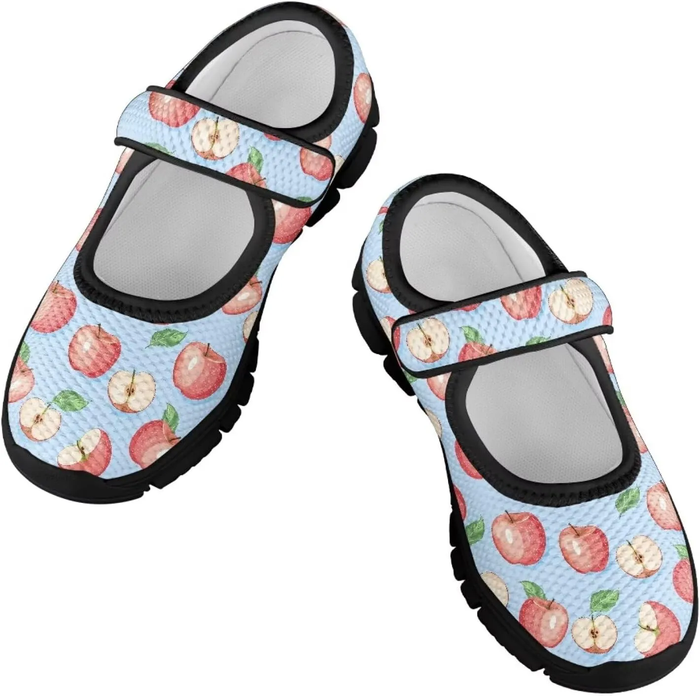 Little Girls Cute Uniform Shoes,Mary Jane Flats Shoes for Back School,Comfort Barefoot Shoes,Black Sole Size 11 to 15