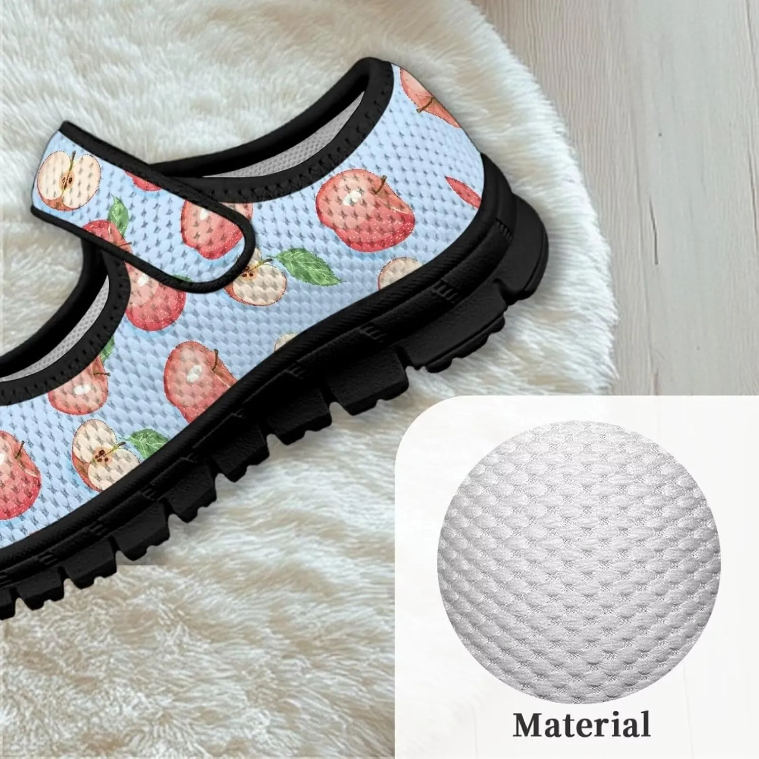 Little Girls Cute Uniform Shoes,Mary Jane Flats Shoes for Back School,Comfort Barefoot Shoes,Black Sole Size 11 to 15