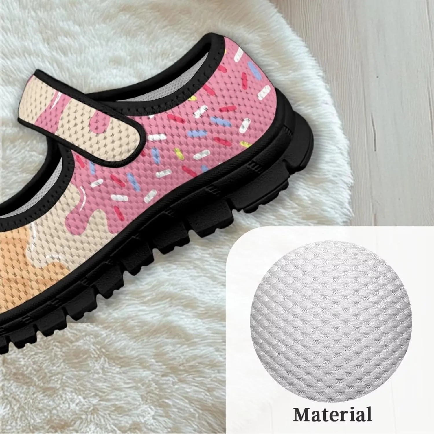 Little Girls Cute Uniform Shoes,Mary Jane Flats Shoes for Back School,Comfort Barefoot Shoes,Black Sole Size 11 to 15