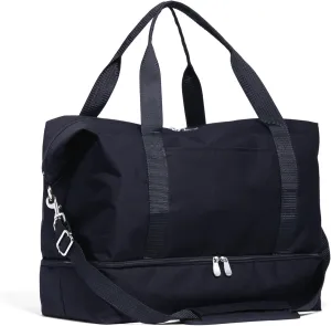 Lo & Sons Catalina Deluxe Weekender - Recycled Poly Small Capacity (40L) Travel Duffel With Shoe Compartment, Luggage Sleeve, Padded Strap | Versatile Durable Bag For Women, Men for Weekend, Carry On