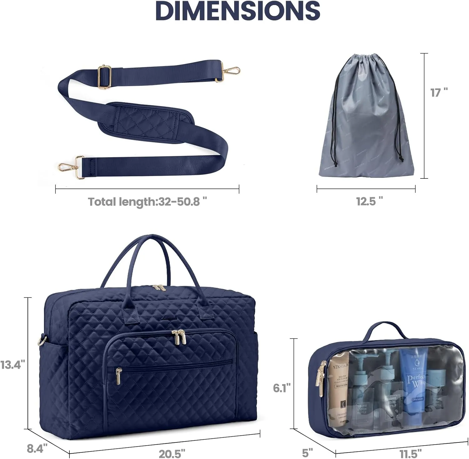 LOVEVOOK Travel Duffle Bag, Weekender Bag for Women with Toiletry Bag Carry on Overnight Bag with Laptop Compartment, Yoga Gym Bag with Wet Pocket Shoe Bag, Hospital Bag for Labor and Delivery