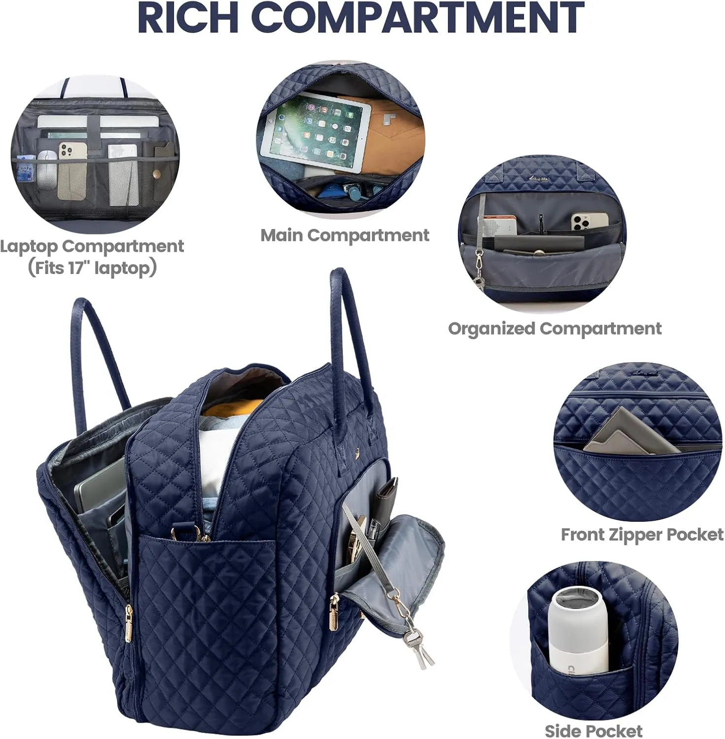 LOVEVOOK Travel Duffle Bag, Weekender Bag for Women with Toiletry Bag Carry on Overnight Bag with Laptop Compartment, Yoga Gym Bag with Wet Pocket Shoe Bag, Hospital Bag for Labor and Delivery