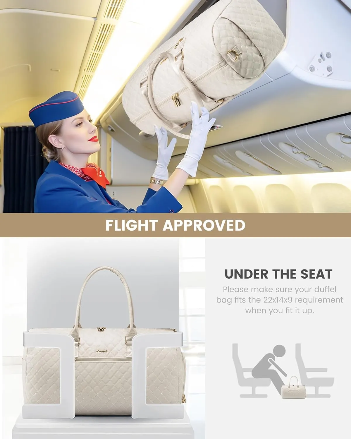 LOVEVOOK Travel Duffle Bag, Weekender Bag for Women with Toiletry Bag, Carry on Overnight Bag with Shoe Compartment, Gym Duffel Bag with Wet Pocket, Mommy Hospital Bags for Labor and Delivery
