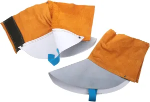 Lurrose 1Pair Welding Shoe Covers Cowhide Foot Protectors and Heat Insulating Welding Spats for Work Easy to Wear Non Slip Design for Welders and Industrial Use