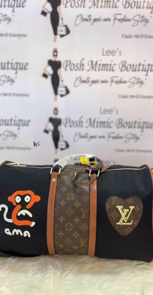 LV Duffle / Gym Unisex Bag with Shoe Compartment