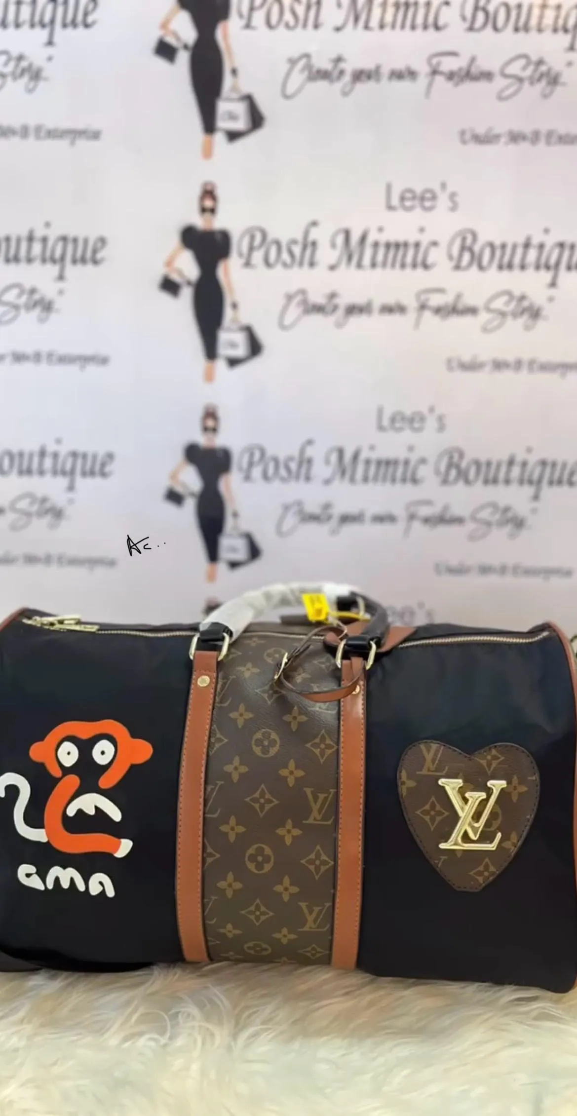 LV Duffle / Gym Unisex Bag with Shoe Compartment