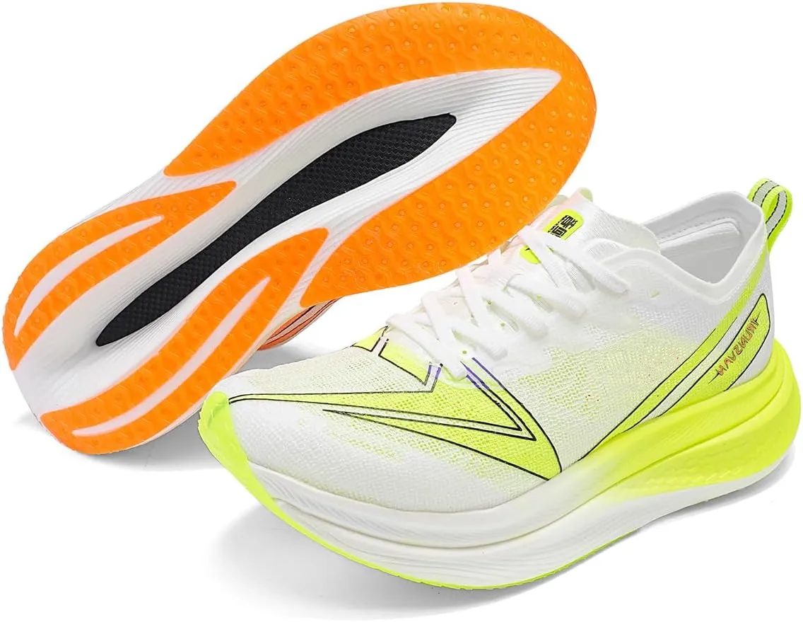 Marathon Carbon Plate Running Shoes Shock Absorption Ultra-Light Sports Shoes Rebound Technology Outdoor Men Sneakers