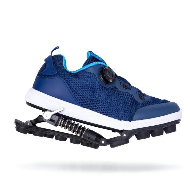 Mechanical running shoes Bouncing Spring shock absorption running Shoe