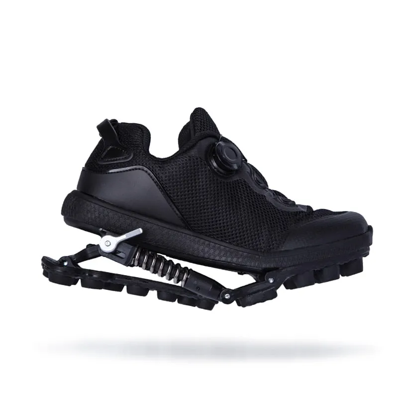 Mechanical running shoes Bouncing Spring shock absorption running Shoe