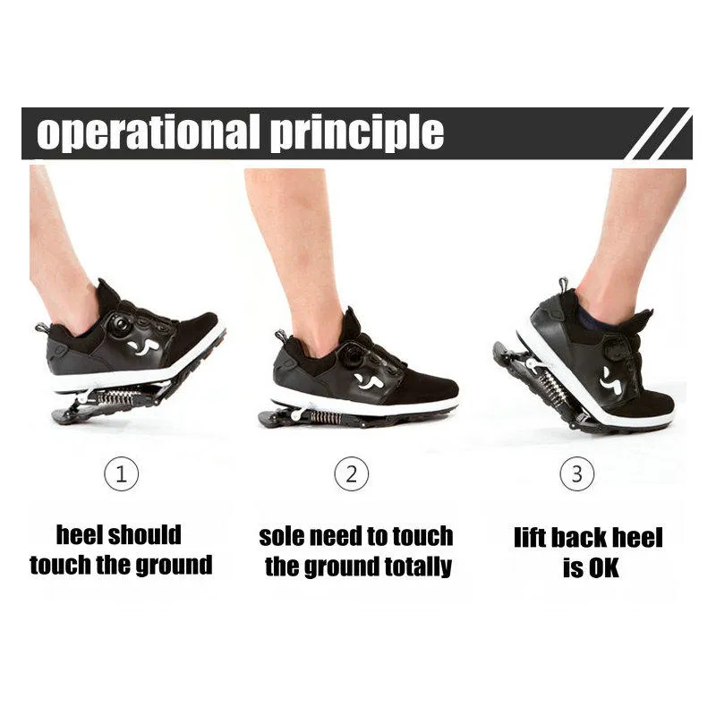 Mechanical running shoes Bouncing Spring shock absorption running Shoe