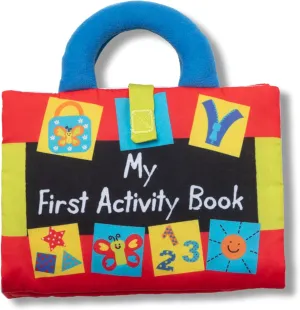Melissa & Doug Kâ€s Kids My First Activity Book 8-Page Soft Book for Babies and Toddlers Early Learning Developmental Plush Soft Activity For Babies And Toddlers