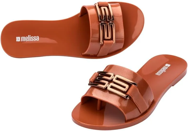 Melissa Babe M Chic Slide Sandals for Women – Stylish and Lightweight Slip-On with Comfortable Footbed, Durable MelFlex PVC, and Signature bubblegum Scent
