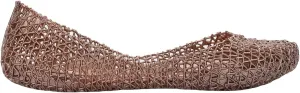 Melissa Campana Papel Flats for Women - Comfortable, Stylish & Flexible Slide-On Closed-Toe Jelly Flat Shoes with Hollow Interwoven Cut Out Design
