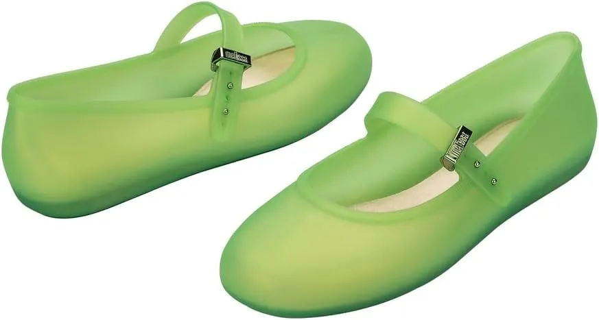 Melissa Soft Ballerina Collection - Seasonless Flats for Women - Classic Ballet Style with Adjustable Strap - Light-as-Air PVC Construction - Soft Foam Insole - Bubblegum Scent