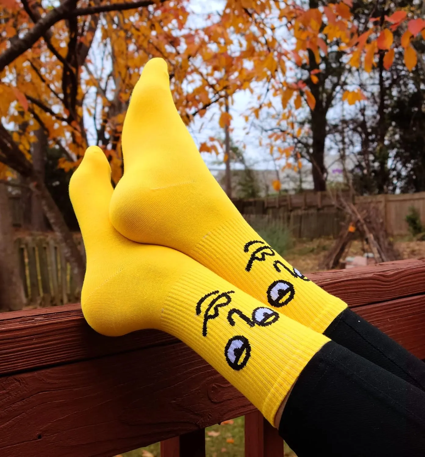 Meloday 10 PACK Crazy Funny Emotion Crew Socks Soft Cotton - 10 different fun designs and color per pack