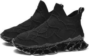 Men Women Sneakers Mesh Breathable Comfort Slip on Athletic Sport Trail Running Blade Walking Tennis Shoes