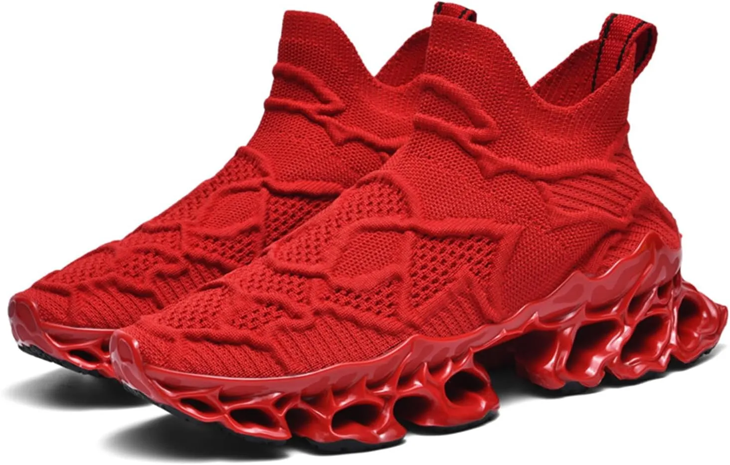 Men Women Sneakers Mesh Breathable Comfort Slip on Athletic Sport Trail Running Blade Walking Tennis Shoes