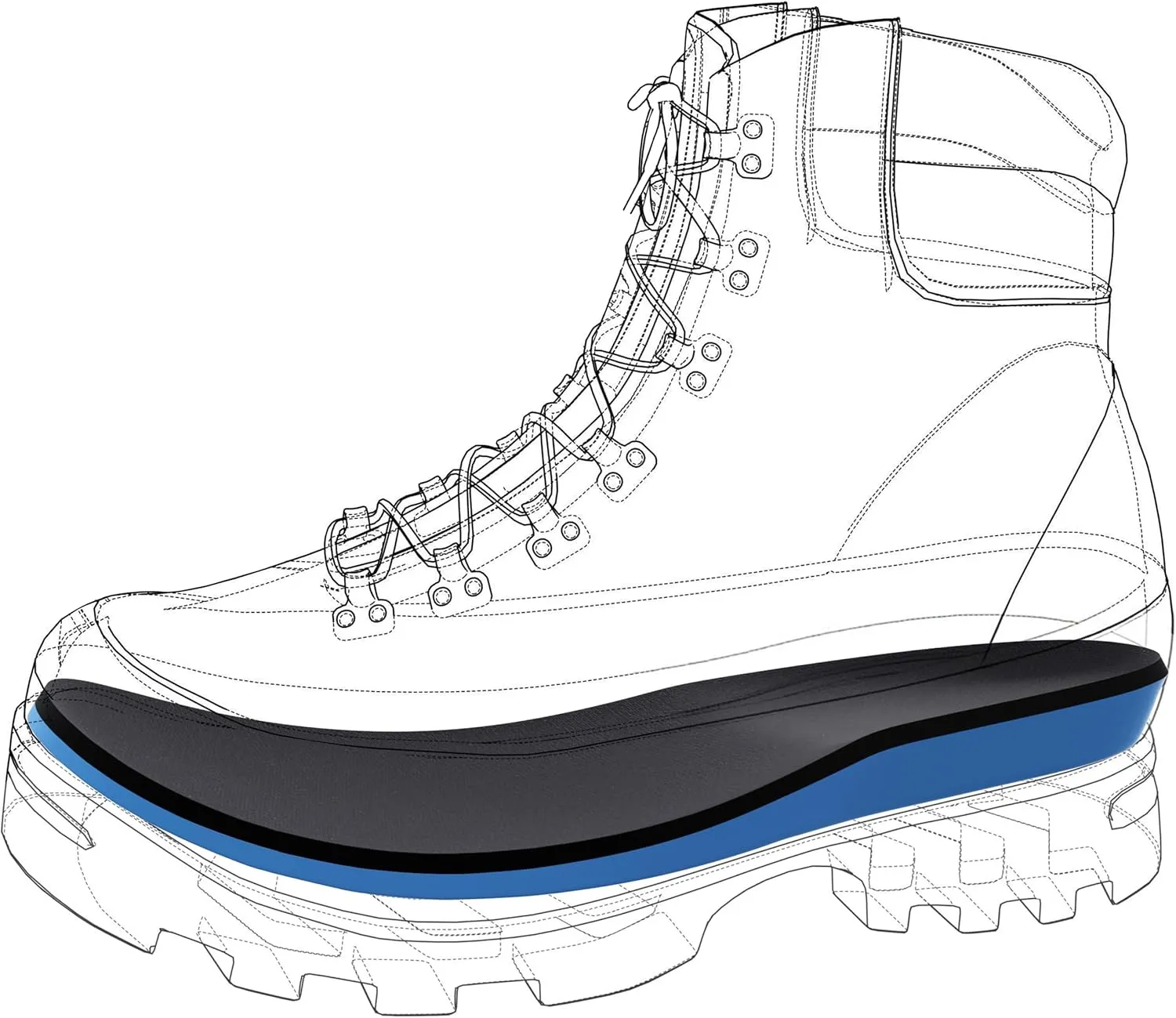 Men’s 8/9 Shoe Insert | Anti-Fatigue Insoles Men & Women | Polyurethane Shoe Sole & Memory Foam Move Insoles | Shoes Insoles for Men & Women