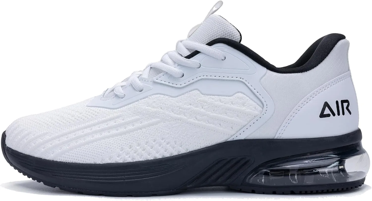 Mens Air Athletic Running Shoes Easy Slip On Tennis Sneakers Lightweight Comfortable Gym Walking Shoes for Men