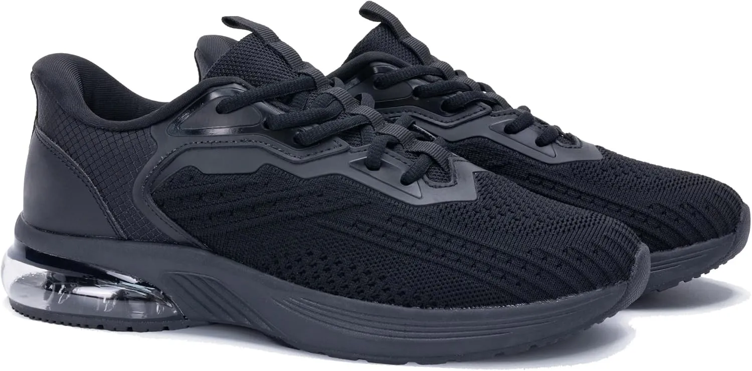 Mens Athletic Running Shoes Easy Slip On Tennis Sneakers Lightweight Comfortable Gym Walking Shoes for Men