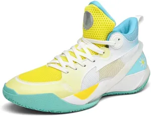 Men's Basketball Shoes Mesh Breathable Wear-Resistant Shock-Absorbing Soft Soled Sports Training Boots