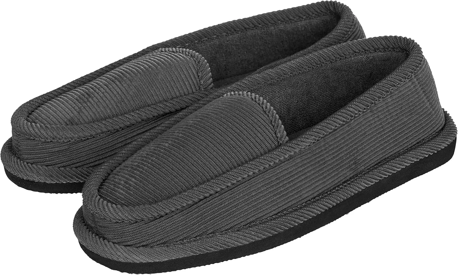 Men's Corduroy House Slippers Moccasins Loafers Slip-on Shoes