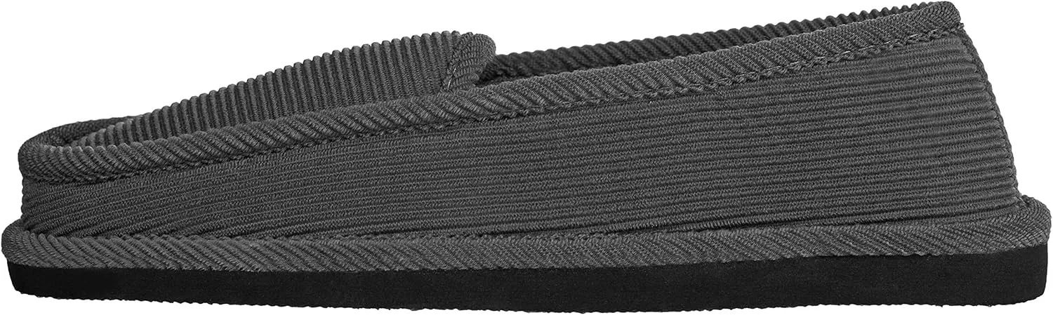 Men's Corduroy House Slippers Moccasins Loafers Slip-on Shoes
