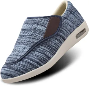 Men's Diabetic Shoes Pain Relief Easy to Slip On Wide Widths Slippers Adjustable Orthopedic with Removable Memory Foam Insoles Lightweight for Seniors Swollen Feet