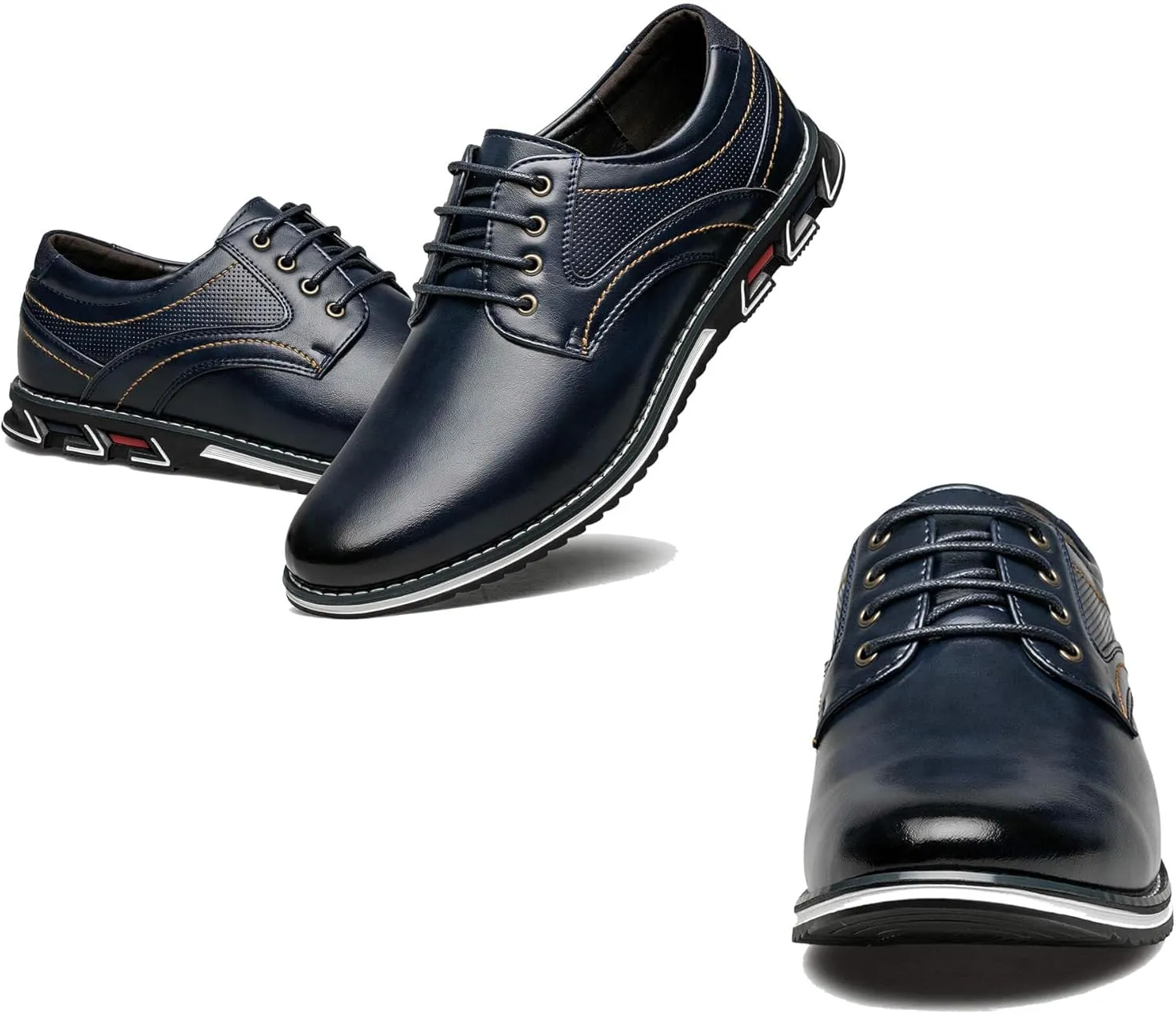 Men's Dress Shoes Comfort Soft Men Oxford Superior Flexural Leather Fashion Dress Sneakers Business Casual Derby Shoe