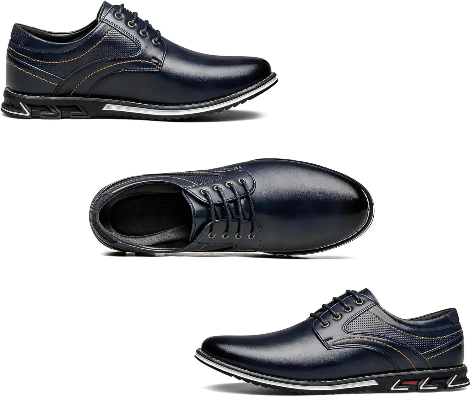 Men's Dress Shoes Comfort Soft Men Oxford Superior Flexural Leather Fashion Dress Sneakers Business Casual Derby Shoe