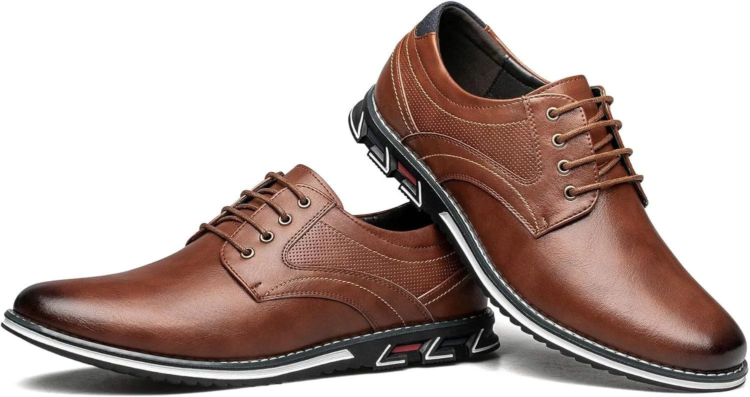 Men's Dress Shoes Comfort Soft Men Oxford Superior Flexural Leather Fashion Dress Sneakers Business Casual Derby Shoe