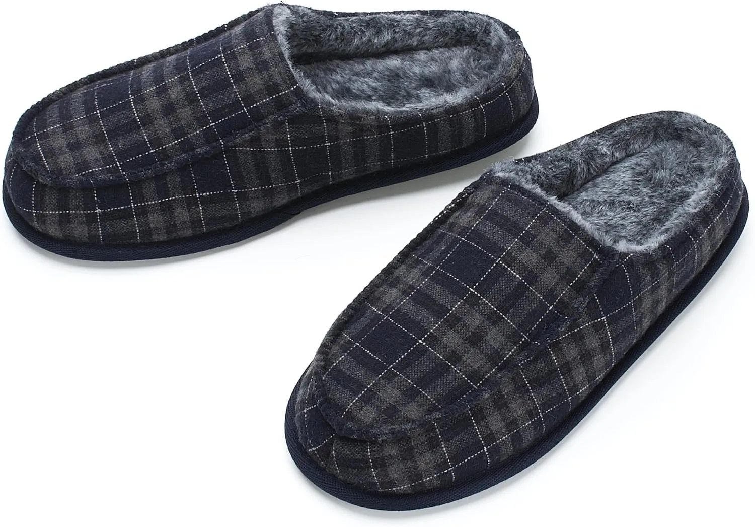 Men's House Slippers, Cozy Non-slip Home Shoes, Warm Comfy Indoor Outdoor Moccasin Slip Ons, Unique Christmas Gifts