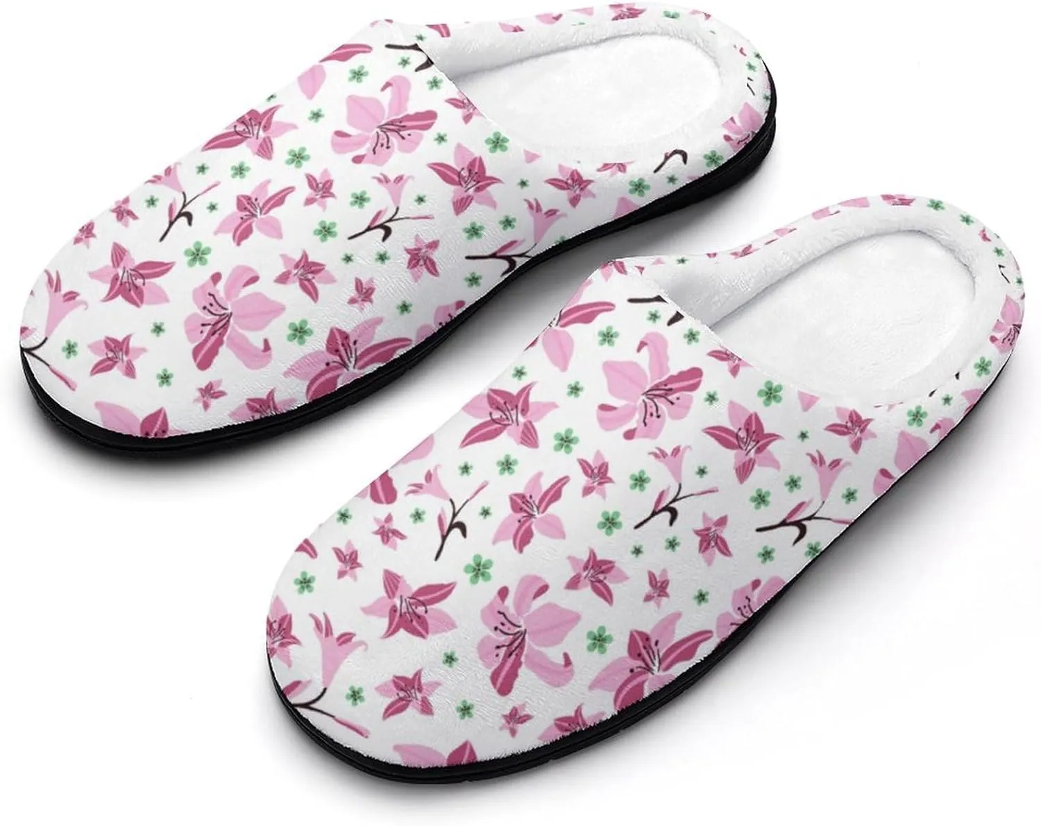 Mens House Slippers Womens Halloween Cotton Slippers Soft Memory Foam Clog Slippers Non-Slip Warm Indoor Outdoor Shoes