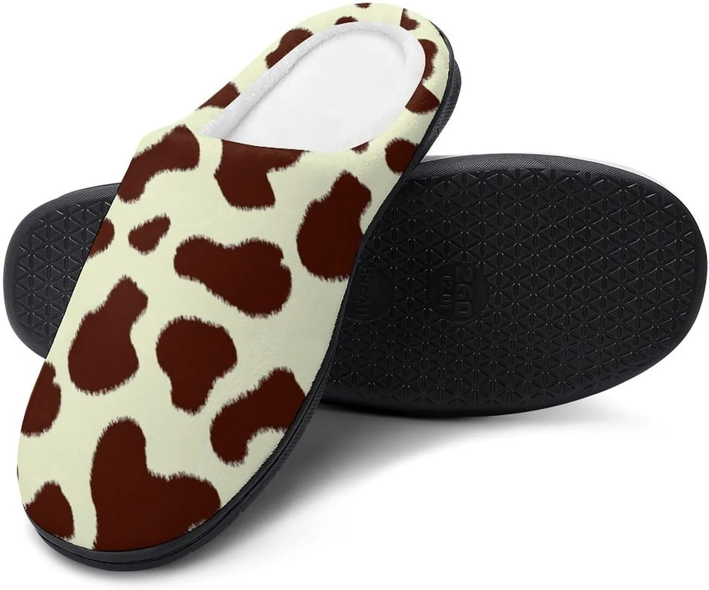 Mens House Slippers Womens Halloween Cotton Slippers Soft Memory Foam Clog Slippers Non-Slip Warm Indoor Outdoor Shoes
