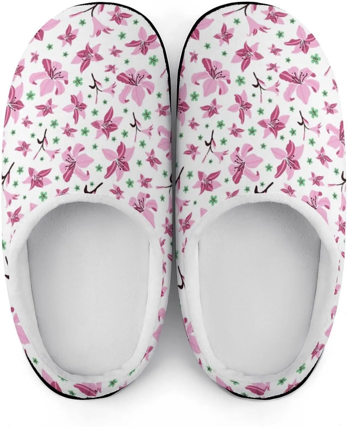 Mens House Slippers Womens Halloween Cotton Slippers Soft Memory Foam Clog Slippers Non-Slip Warm Indoor Outdoor Shoes