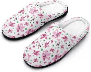 Mens House Slippers Womens Halloween Cotton Slippers Soft Memory Foam Clog Slippers Non-Slip Warm Indoor Outdoor Shoes