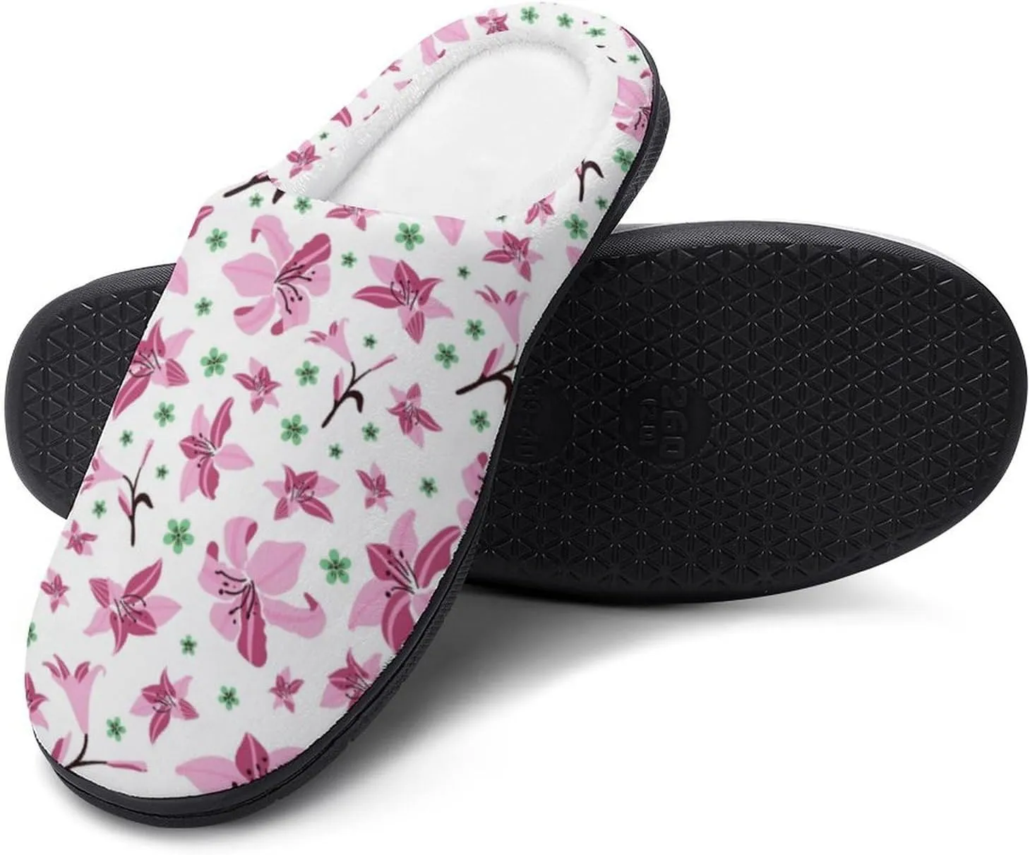 Mens House Slippers Womens Halloween Cotton Slippers Soft Memory Foam Clog Slippers Non-Slip Warm Indoor Outdoor Shoes